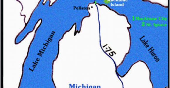 Mackinac island Michigan Map Getting to Mackinac island is as Easy as 1 2 3