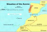 Madeira On Map Of Europe Azores islands Map Portugal Spain Morocco Western Sahara