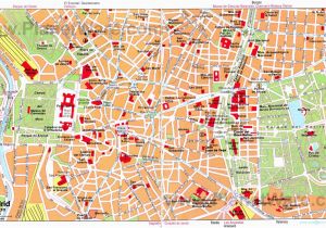 Madrid Spain Map tourist Map Of Madrid attractions Planetware S P A I N In 2019 Madrid