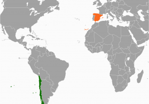 Madrid Spain On World Map Chile Spain Relations Wikipedia