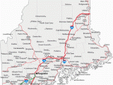 Maine Canada Border Map Map Of Maine Cities Maine Road Map