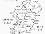 Major Cities In Ireland Map Fotografie Obraz Ireland Hand Drawn Map Vector Illustration with