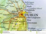 Major Cities In Ireland Map Geographic Map Of European Country Ireland with Dublin Capital City