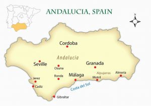 Major Cities In Spain Map andalusia Spain Cities Map and Guide