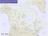 Major Rivers In Canada Map List Of Rivers by Length Revolvy