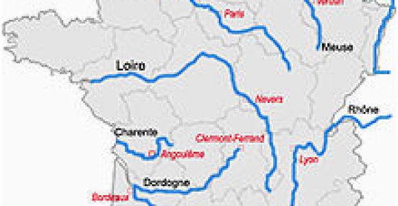 Major Rivers In France Map List Of Rivers Of France Wikipedia