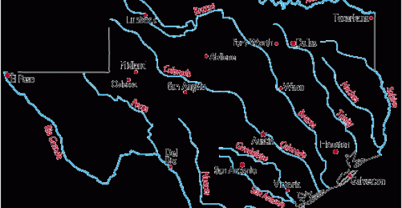 Major Rivers Of Texas Map Maps Of Texas Rivers Business Ideas 2013