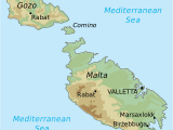 Malta Map Of Europe topographic Map Of Malta Draw It to Know It In 2019