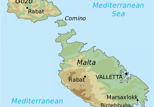Malta Map Of Europe topographic Map Of Malta Draw It to Know It In 2019