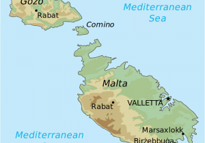 Malta On Map Of Europe topographic Map Of Malta Draw It to Know It In 2019