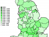 Map 0f England File Map Of Nuts 3 areas In England by Gva Per Capita 1996 Png