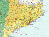Map 0f Spain Catalunya Spain tourist Map Catalunya Spain Mappery