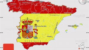 Map 0f Spain Flag Map Of Spain