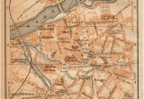 Map Albi France 1914 Albi France Antique Map Vintage Lithograph Tarn