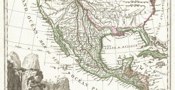 Map Allen Texas File 1810 Tardieu Map Of Mexico Texas and California Geographicus