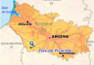 Map Amiens France Poix De Picardie area Of France where My Terrell Ancestors are Said