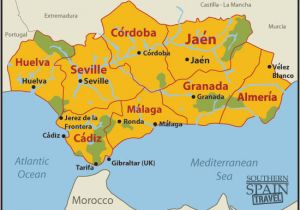 Map andalucia Region Spain Map Of Spain