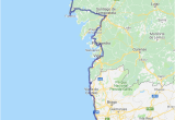 Map Camino Frances Portugal Camino Coastal Map El Camino In 2019 Camino