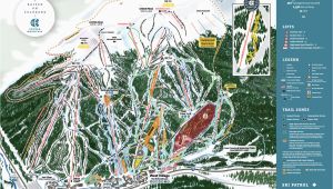 Map Colorado Ski areas Copper Winter Trail Map