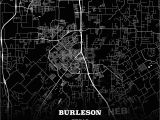 Map Conroe Texas Black Map Poster Template Of Burleson Texas Usa Hebstreits Sketches