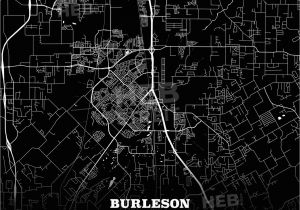 Map Conroe Texas Black Map Poster Template Of Burleson Texas Usa Hebstreits Sketches
