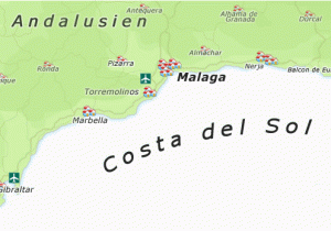 Map Costa Del sol Spain Malaga Urlaub Costa Del sol Hotel Pauschalreise