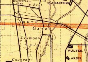 Map Downey California area Abandoned Little Known Airfields California Central Los Angeles area