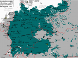 Map Europe 1910 Distribution Of German Speakers In 1910 Operae Iuni