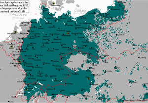 Map Europe 1910 Distribution Of German Speakers In 1910 Operae Iuni