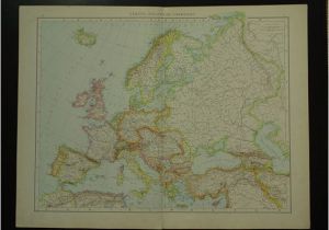 Map Europe 1913 Europe Old Map Of Europe Large 1887 original by Vintageoldmaps