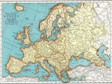 Map Europe 1913 Vintage Map Of Europe This is An original Not Reproduction