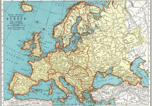 Map Europe 1913 Vintage Map Of Europe This is An original Not Reproduction