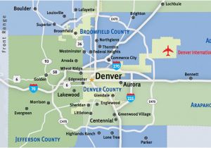 Map Evergreen Colorado Communities Metro Denver