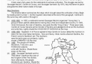 Map Exercise the Unification Of Italy Unification Of Italy World History Lesson 90 Of 150 Map Exercise