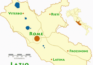 Map Florence Italy Surrounding area Travel Maps Of the Italian Region Of Lazio Near Rome