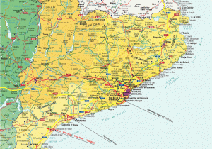 Map Fo Spain Catalunya Spain tourist Map Catalunya Spain Mappery