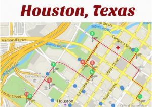Map for Houston Texas Follow these 10 Expert Designed Self Guided Walking tours In Houston