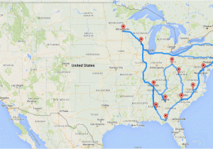 Map From Flint Michigan to Birmingham Alabama Computing the Optimal Road Trip Across the U S Dr Randal S Olson