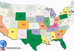 Map From Flint Michigan to Birmingham Alabama Sensory Learning