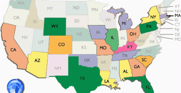 Map From Flint Michigan to Birmingham Alabama Sensory Learning