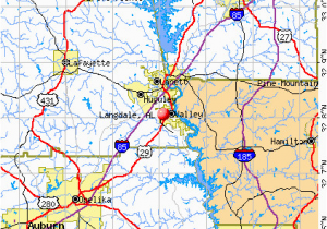 Map From Flint Michigan to Birmingham Alabama Us City