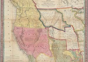 Map From Texas to California Map Of Texas California and oregon 1846 Map Usa Maps
