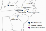 Map Georgia Tech atlantic Coast Conference Wikipedia