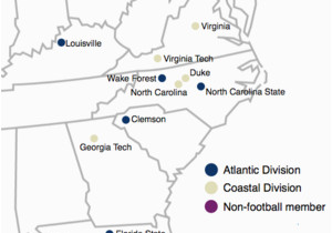 Map Georgia Tech atlantic Coast Conference Wikipedia