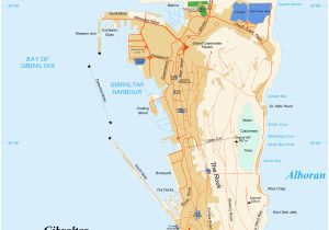 Map Gibraltar and Spain Gib is Located In Gibraltar Morocco Bound Rock Of Gibraltar