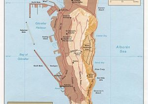 Map Gibraltar and Spain Large Gibraltar Maps for Free Download and Print High Resolution