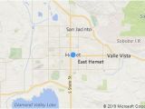 Map Hemet California area Hemet area Map Information