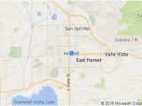 Map Hemet California area Hemet area Map Information