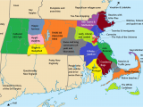 Map if New England 14 Problems that Massholes Have to Face once they Move Funny