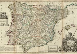 Map if Spain File Spain and Portugal Herman Moll 1711 Jpg Wikimedia